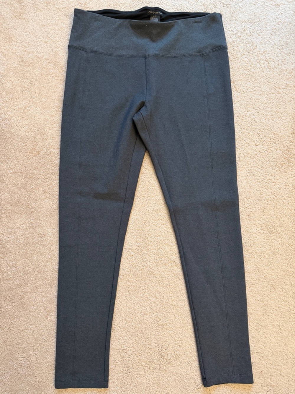Charcoal Gray High-Waist Leggings